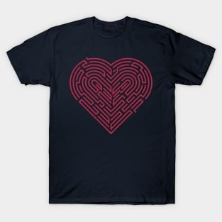Maze Heart Valentine T-Shirt